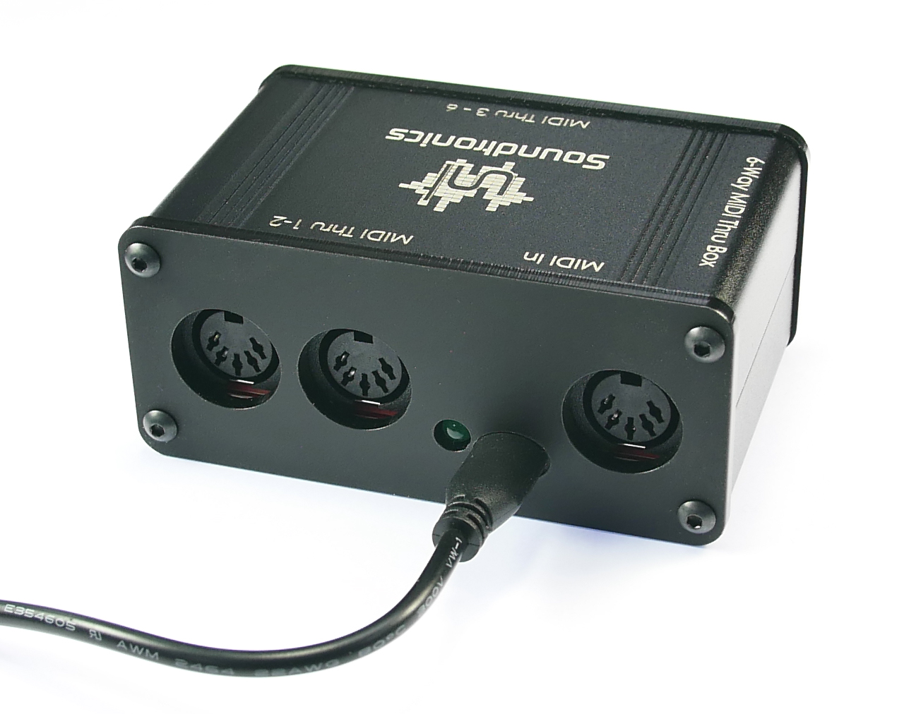 MIDI Thru Box 6Way UK (Splitter)